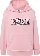 Bluzy dla dziewczynek - BLUZA DZIECIĘCA Z HAFTEM HELLO KITTI BAWEŁNA PREZENT CZARNA BIAŁA - miniaturka - grafika 1