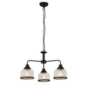 Lampy sufitowe - Highworth lampa wisząca 3xE27 czarna 1683-3BK - miniaturka - grafika 1