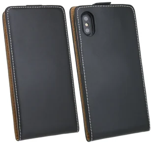 etui z klapką na iPhone XR Czarne - Etui i futerały do telefonów - miniaturka - grafika 1