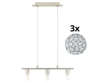 Eglo - LED Żyrandol na lince MY CHOICE 3xE14/4W/230V chrom - Lampy sufitowe - miniaturka - grafika 1