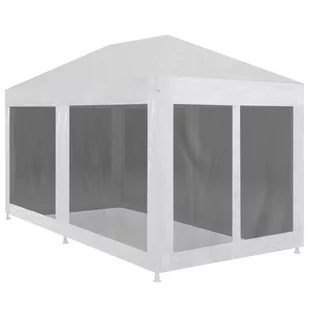 vidaXL Namiot imprezowy z 6 siatkowymi ściankami, 6x3 m - Pawilony ogrodowe - miniaturka - grafika 7