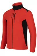 Bluzy sportowe męskie - Bluza męska polarowa Alpinus Caen II 100 czerwony - miniaturka - grafika 1