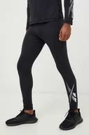Spodnie sportowe męskie - Reebok legginsy funkcyjne - miniaturka - grafika 1