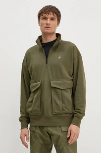 G-Star Raw bluza męska kolor zielony z kapturem z nadrukiem D25096-D566 - Bluzy męskie - miniaturka - grafika 1