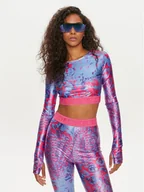 Bluzki damskie - Versace Jeans Couture Bluzka 76HAH218 Kolorowy Slim Fit - miniaturka - grafika 1