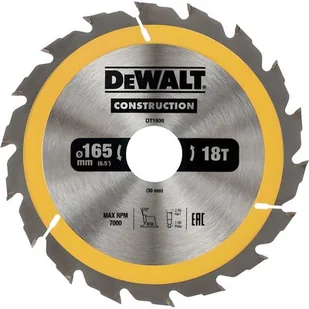 Dewalt DeWalt DT1936 Circular Saw Blade Handkr. 165 / 30mm 18WZ, 1 szt DT1936-QZ - Tarcze do pił - miniaturka - grafika 1