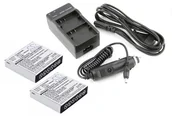 Ładowarki i akumulatory - Zestaw Ładowarka + 2x Akumulator Az13-1 Xiaomi Yi - miniaturka - grafika 1