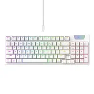 Zestawy myszka + klawiatura - Klawiatura Gamingowa Havit KB885L RGB (biała) - miniaturka - grafika 1