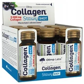 Stawy, mięśnie, kości - Olimp Collagen Stawy Shot, szklana ampułka, smak czarnej porzeczki, 9 x 25 ml - miniaturka - grafika 1