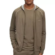 Kurtki męskie - BOSS Męska kurtka treningowa, bluza Loungewear Homewear Mix&Match Jacket H, Open Green362, XXL - miniaturka - grafika 1