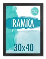 Ramki na zdjęcia - Ramka na zdjęcia 30x40 Ramka 30x40 czarna MDF ramki na zdjęcie 40x30 - miniaturka - grafika 1