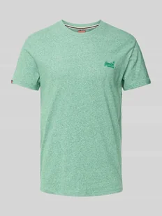 T-shirt z wyhaftowanym logo - Koszulki męskie - miniaturka - grafika 1