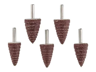 PARKSIDE® Akcesoria do szlifowania lub polerowania, uchwyt Ø 6,3 mm (Zestaw stożkowych nasadek szlifierskich PKGS 5 A1) - Akcesoria do elektronarzędzi - miniaturka - grafika 1