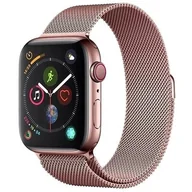 Akcesoria do zegarków - DEVIA Pasek Elegant Milanese do Apple Watch 44mm/ 42mm rose gold - miniaturka - grafika 1
