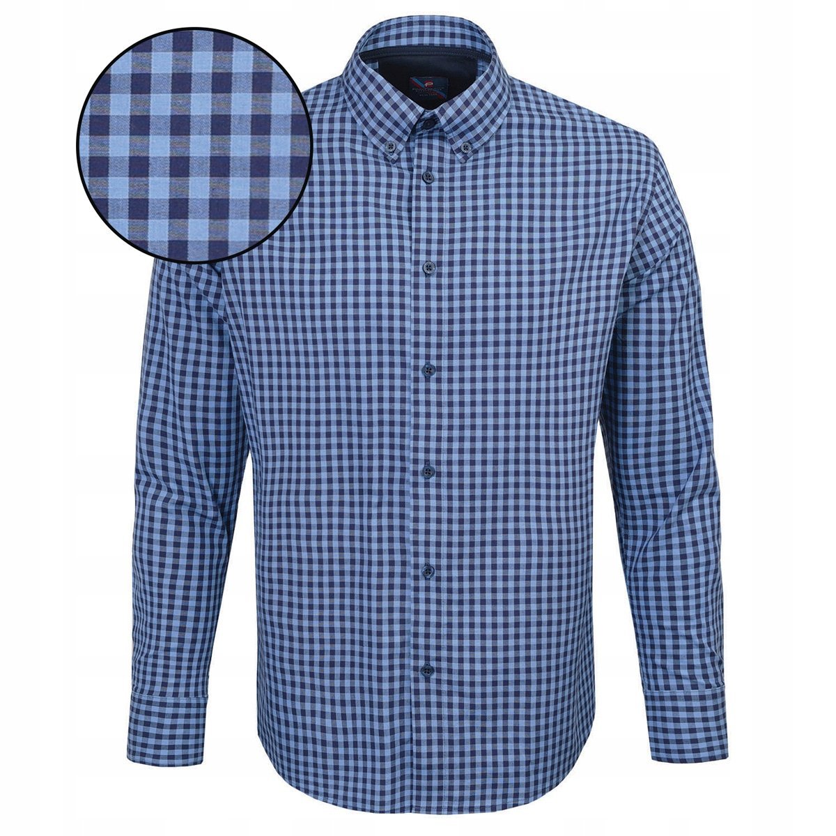 Koszula Męska w Krateczkę z Długim Rękawem Slim Fit Pako Jeans