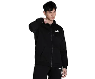 PUMA Męska bluza z kapturem Ess Small Logo Fz Fl Sweat - Bluzy męskie - miniaturka - grafika 1