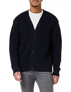 Tommy Hilfiger Męski kardigan o strukturze żeber, Pustynne niebo, L - Swetry męskie - miniaturka - grafika 1