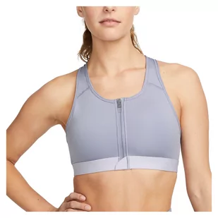 Biustonosz sportowy damski Nike DF Swoosh Zip-Front DD1205 - Bielizna sportowa damska - miniaturka - grafika 1