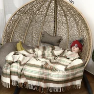 Koce - Koc Wełniany 150X200 Krata 18733 - miniaturka - grafika 1