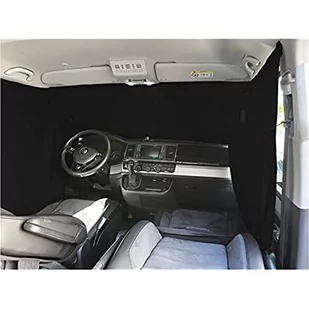 Zasłona na przednią szybę, ochrona przed słońcem, na kemping, do kabiny kierowniczej, firanki kompatybilne z Opel Vivaro A od 2001-2014 FB: F_SW - Zasłony - miniaturka - grafika 1