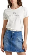 Swetry damskie - Pepe Jeans Damski sweter Vivian, Biały (mysz), L - miniaturka - grafika 1