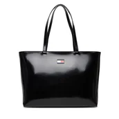 Torebki damskie - Torebka Tommy Jeans Tjw Must Tote AW0AW18069 Czarny - miniaturka - grafika 1