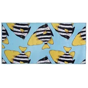 Dywany - Beliani Dywan w rybki 80 x 140 cm niebieski FIZME - miniaturka - grafika 1