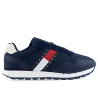 Buty sportowe męskie - Buty Tommy Jeans Retro Runner EM0EM01081-C87 - granatowe - miniaturka - grafika 1