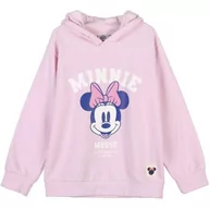 Figurki dla dzieci - SUDADERA CON CAPUCHA COTTON BRUSHED MINNIE PINK - miniaturka - grafika 1