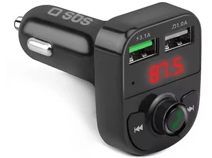 Ładowarka samochodowa/transmiter SBS FM 15W TECARFM2USB - Transmitery FM - miniaturka - grafika 1