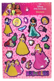 Naklejki holo Disney Księżniczki - 6 arkuszy. - Szkolne artykuły papiernicze - miniaturka - grafika 1
