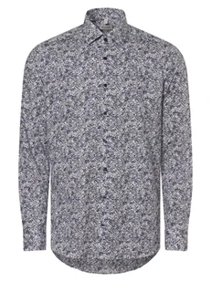 Olymp Level Five Koszula męska Mężczyźni Slim Fit Bawełna niebieski wzorzysty, 41 - Koszule męskie - miniaturka - grafika 1