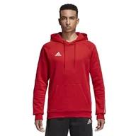 Bluzy sportowe męskie - Adidas, Bluza męska, CORE 18 Y Hoody CV3337, czerwony, rozmiar XL - miniaturka - grafika 1
