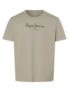 Pepe Jeans Koszulka męska - Eggo N Mężczyźni Bawełna zielony nadruk, L - Koszulki męskie - miniaturka - grafika 1