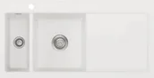 Zlewozmywaki - SystemCeram MERA 100 | komora LEWA | POLAR 13 (biały mat) (50770113) - miniaturka - grafika 1