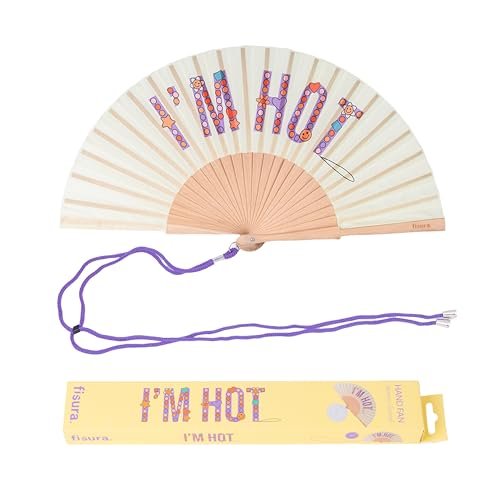 Fisura – Oryginalny wachlarz z napisem “i'm hot”, doskonały na upały. Drewniany model w beżowej tonacji. Posiada praktyczny pasek do zawieszenia. Wymiary: 42,5 x 23 cm