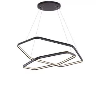 Auhilon Geometryczna LAMPA wisząca GASPAR P1606-2L metalowa OPRAWA zwis LED 60W 4000K sześciokąty czarne P1606-2L - Lampy sufitowe - miniaturka - grafika 1