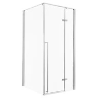 Kabiny prysznicowe - Kabina prysznicowa Long 80x90 CH szkło 6 mm profil chrom (bok z drzwiami 80 cm) KERRA - miniaturka - grafika 1