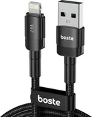 Kable komputerowe i do monitorów - Boste Beauty Armor Series Kabel USB-A do Lightning, do Apple, iPhone, iPad, 2.4A, 2m - miniaturka - grafika 1