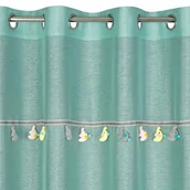 Firany - Firana Na Kółkach Gotowa Z Serii Kids 2 Miętowa Słoniki - miniaturka - grafika 1