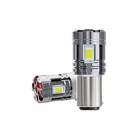 Żarówki samochodowe - ŻARÓWKI LED P21/5W BAY15D 1157 BIAŁE MOCNE 2600LM DRL POSTOJOWE WENTYLATOR - miniaturka - grafika 1
