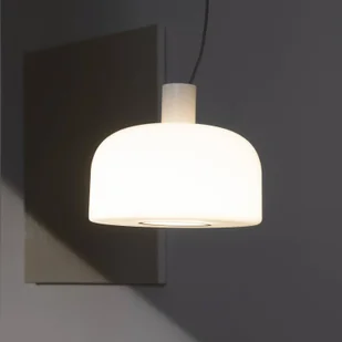 FLOS Lampa wisząca szklana Bellhop Glass S2, możliwość ściemniania, biały / opal, salon / jadalnia, szkło - Lampy sufitowe - miniaturka - grafika 1
