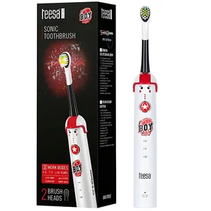 SZCZOTECZKA ELEKTRYCZNA SONICZNA TEESA JUNIOR BIAŁA DLA DZIECI DO ZĘBÓW - Szczoteczki do zębów dla dzieci - miniaturka - grafika 1