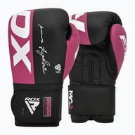 Rękawice bokserskie - Rękawice bokserskie RDX REX F4 różowo-czarne BGR-F4P-8OZ 10 oz - miniaturka - grafika 1