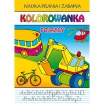 Literat Kolorowanka Pojazdy Beata Guzowska - Kolorowanki, wyklejanki - miniaturka - grafika 1