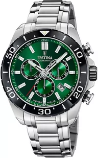 Zegarek Zegarek Festina F20042-3 Chronograph Diver Ceramic - Zegarki męskie - miniaturka - grafika 1