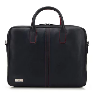 Torba na laptopa 11’’/12’’ skórzana z przeszyciem na środku - Torebki damskie - miniaturka - grafika 1