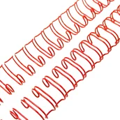 Okładki do laminatorów i bindownic - GRZBIET DRUTOWY do bindowania 1.1/4" czerwony - miniaturka - grafika 1
