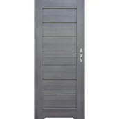 Drzwi wewnętrzne - Skrzydło drzwiowe Prim grafit podcięcie 90L - miniaturka - grafika 1
