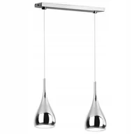 Lampy sufitowe - Lampa Wisząca,żyrandol Kula Chrom Drop 2-208D Led - miniaturka - grafika 1